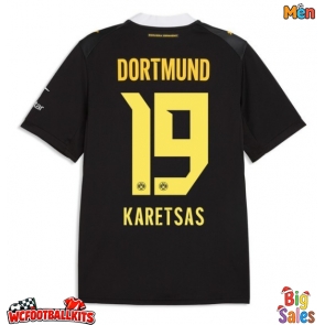 Borussia Dortmund Konstantinos Karetsas #19 Replica Away Stadium Shirt 2026-27 Short Sleeve